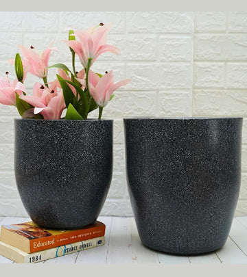 Plastic Pot- Mosaic Terrazo