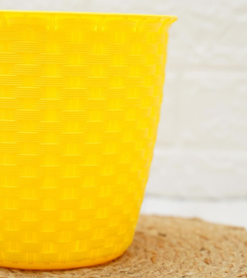 Plastic Pot- Siro - Yellow Color 4