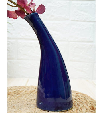 Uno Flower Vase for Home Decoration - Blue