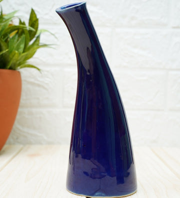 Uno Flower Vase for Home Decoration - Blue