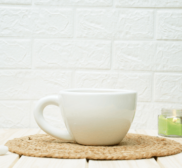 Beautiful White Cup Shape Pots for Indoor Plants