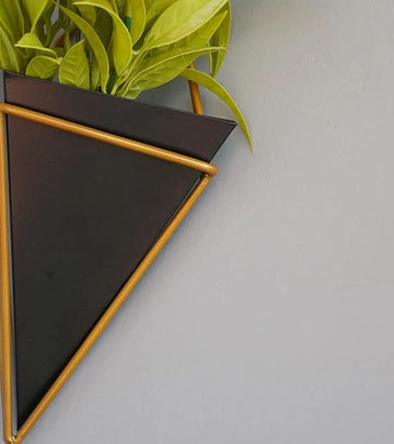Wall Planter - Pyramid (Black & White, Pack of 2)