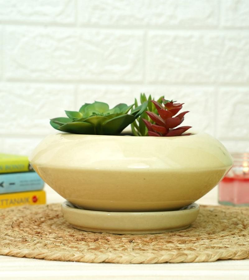 Disc Ceramic Pot