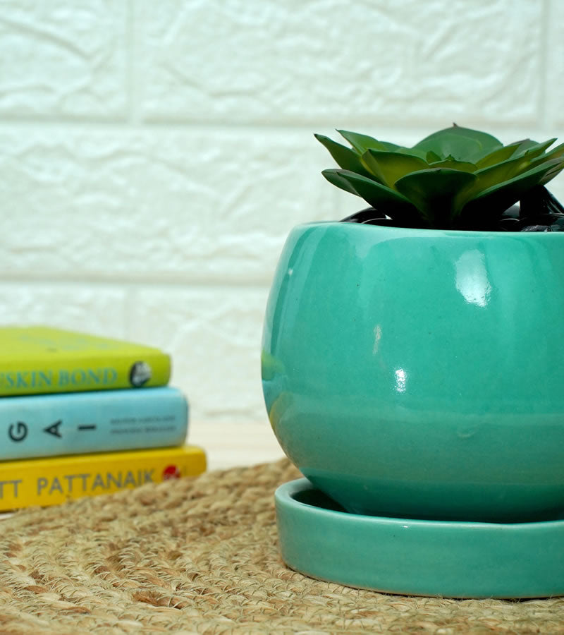 Round Ceramic Pots for Plants,1