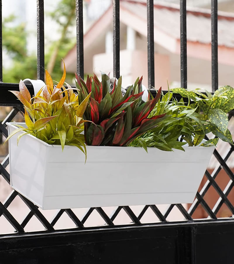 Metal Railing Planter - Rectangular (Multi Pack)