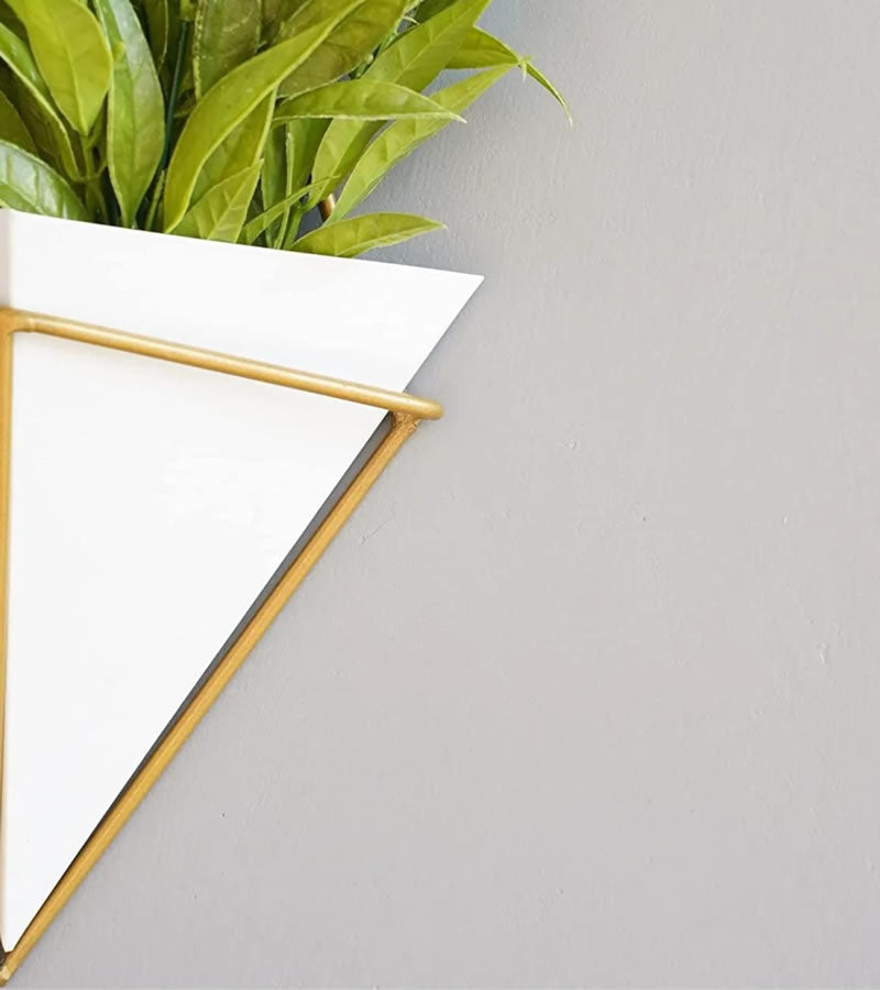 Wall Planter - Pyramid (Black & White, Pack of 2)